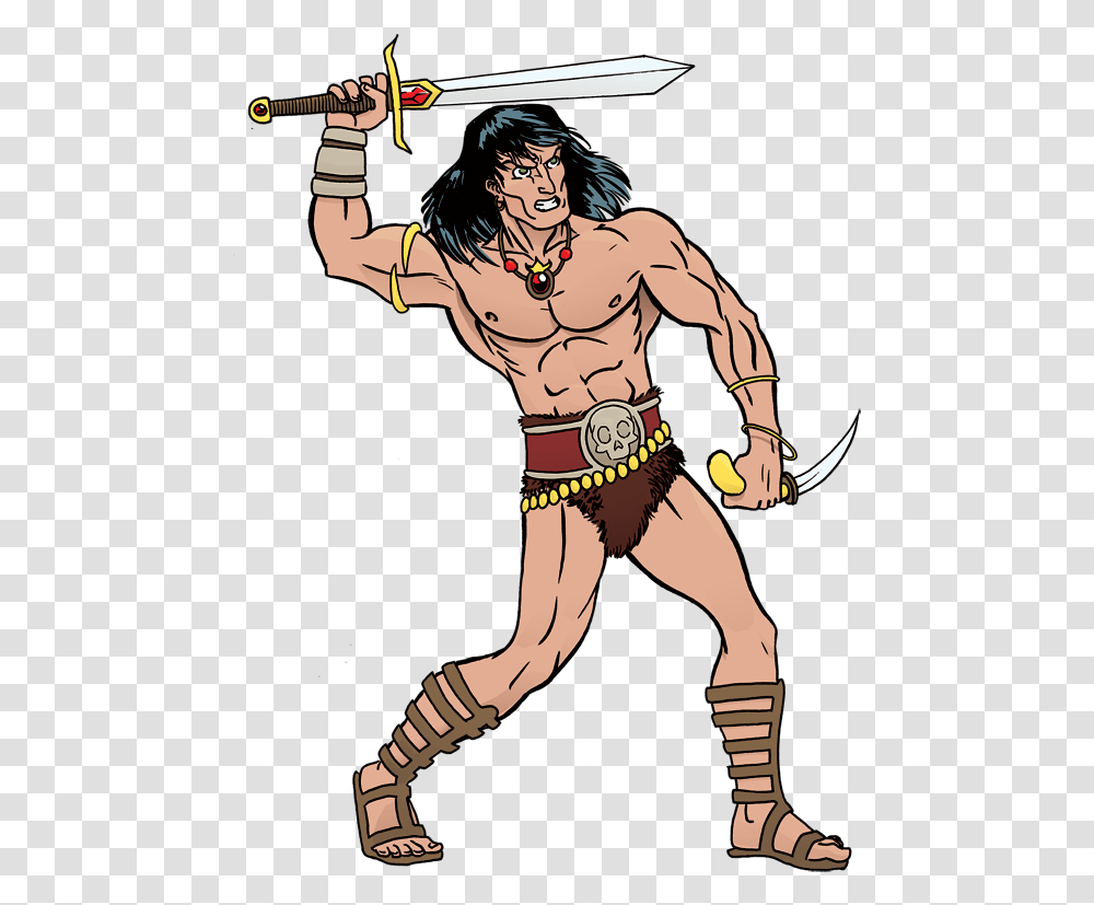 Fan Fun Friday The Barbarian Conan The Barbarian, Person, Hand, Book, Comics Transparent Png