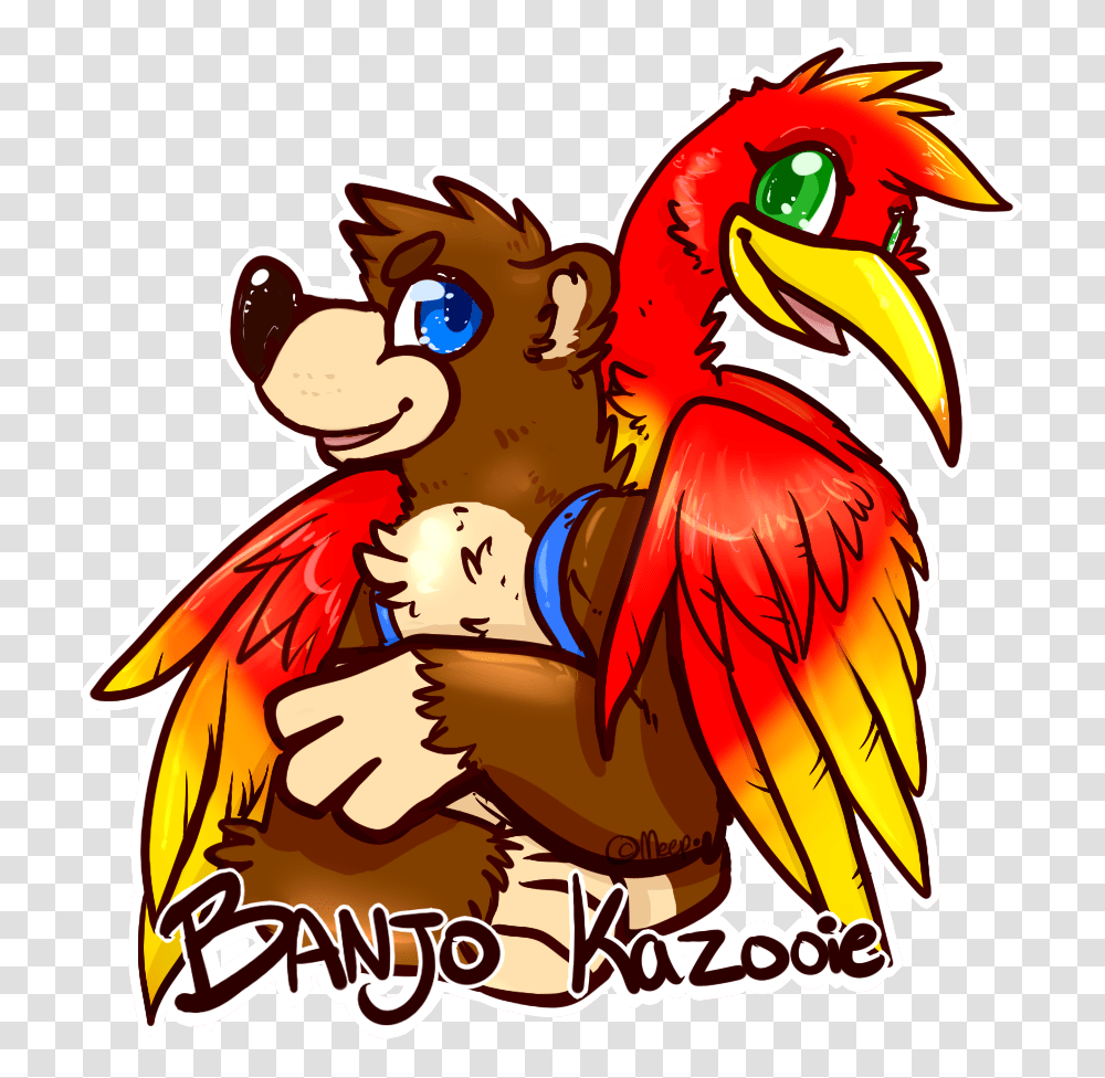 Fanart Banjo Kazooie, Animal, Wildlife, Bird, Crowd Transparent Png