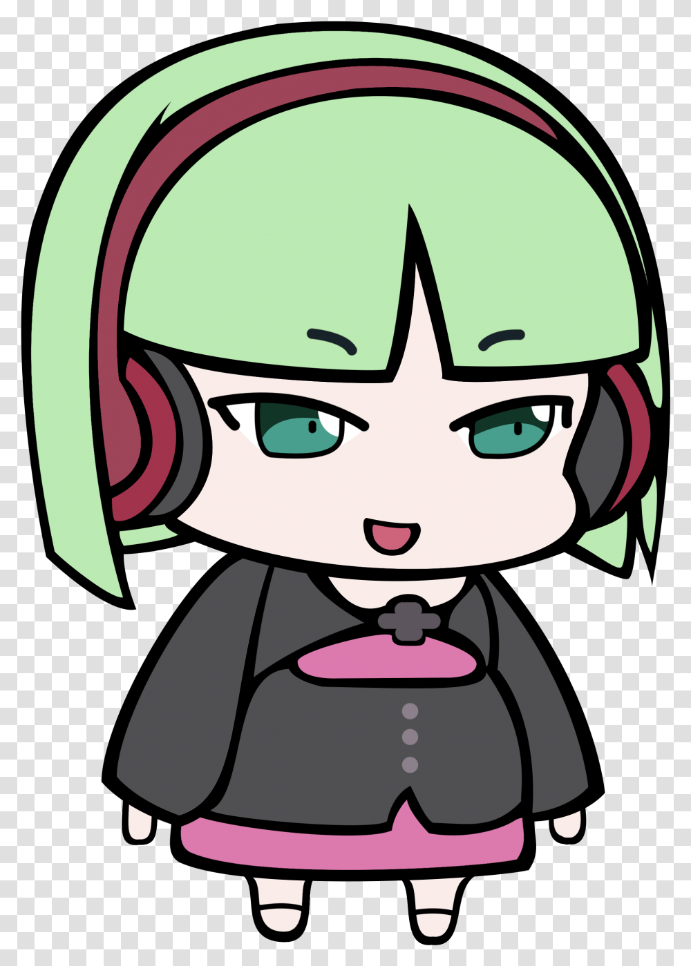 Fanart Musicphonon Chibi More Poses And Faces Cute Under Night In Birth Chibi, Electronics, Headphones, Headset Transparent Png