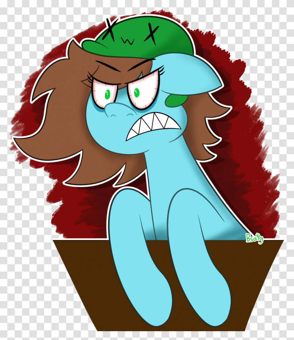Fanart Of Neko Snicker Of Her Oc Being An Angry Pony Cartoon, Tree, Plant, Elf Transparent Png