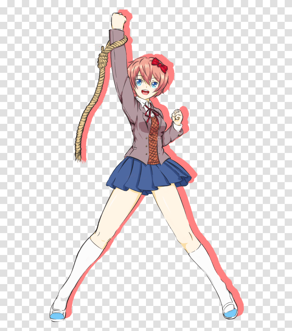 Fanart Sayori Ddlc, Person, Human, Manga, Comics Transparent Png