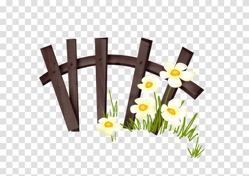 Fance Fences Clip Art And Diorama Ideas, Plant, Flower, Cross, Tabletop Transparent Png
