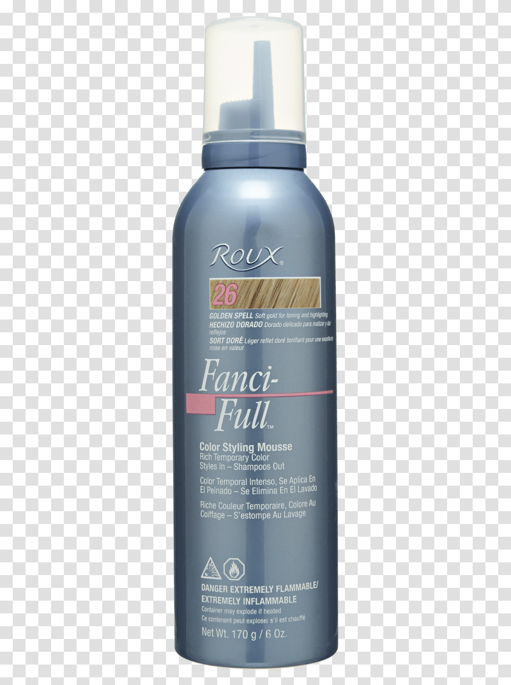 Fanci Full Temporary Hair Color Mousse By Roux Blond, Alcohol, Beverage, Tin, Aluminium Transparent Png