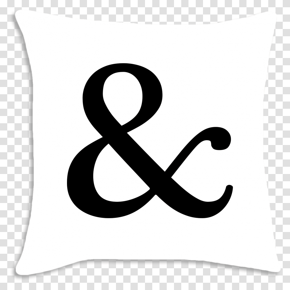 Fancy Ampersand Jackie Michel, Pillow, Cushion, Alphabet Transparent Png