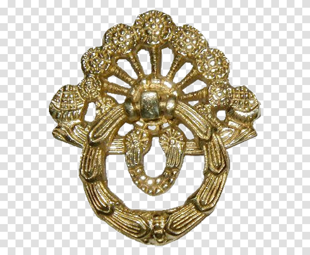 Fancy Brass Ring Pull With Keyhole Brooch, Accessories, Accessory, Jewelry, Chandelier Transparent Png