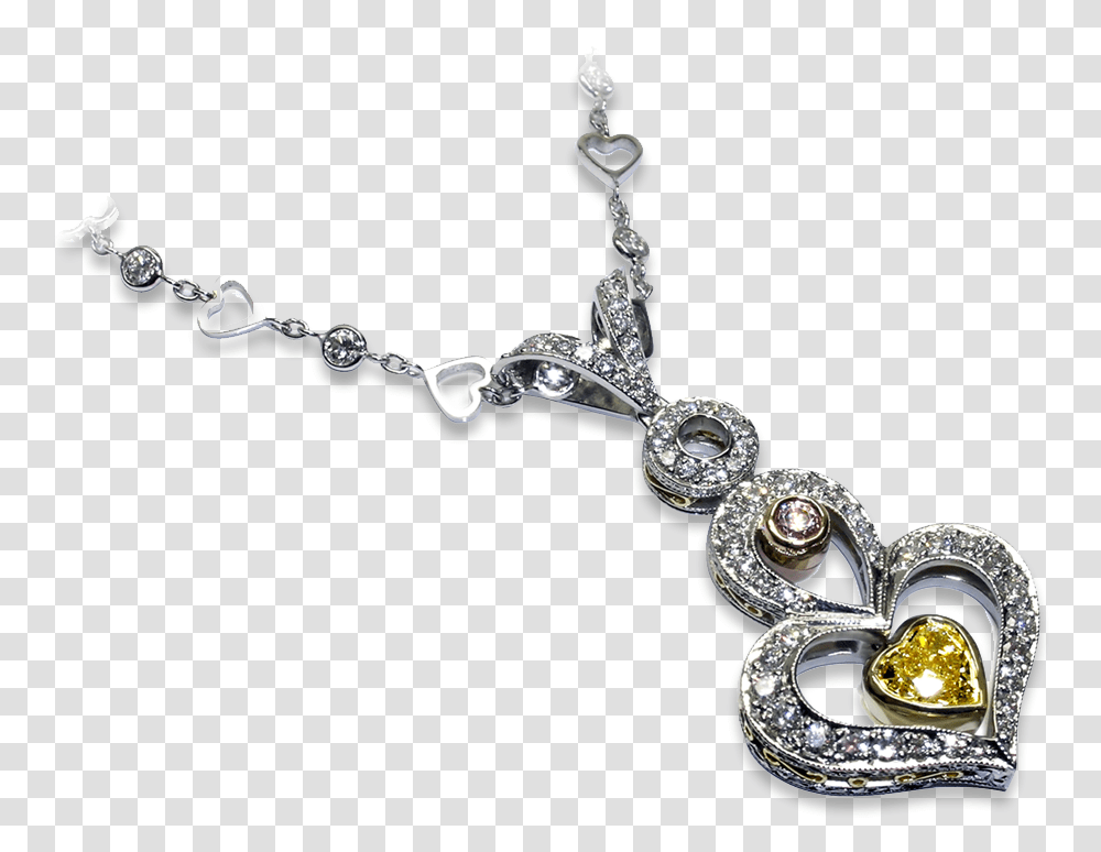 Fancy Colored Diamond Heart Pendant Solid, Necklace, Jewelry, Accessories, Accessory Transparent Png