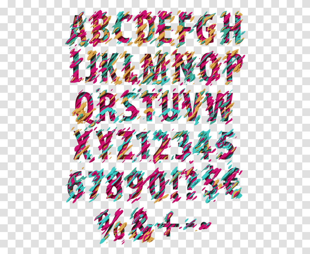 Fancy Design Font Alphabet, Rug, Sprinkles, Purple Transparent Png