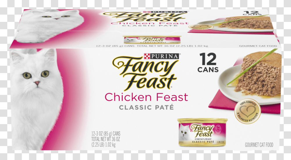Fancy Feast Cat Food Chicken, Animal, Paper, Poster, Advertisement Transparent Png