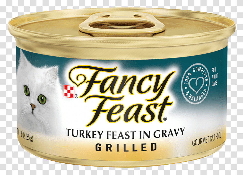 Fancy Feast Grilled Turkey, Tin, Can, Cat, Pet Transparent Png