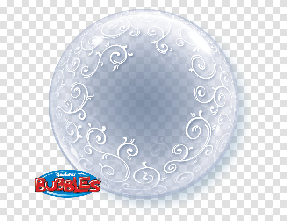 Fancy Filigree Qualatex Deco Bubble, Sphere, Nature, Outdoors, Outer Space Transparent Png