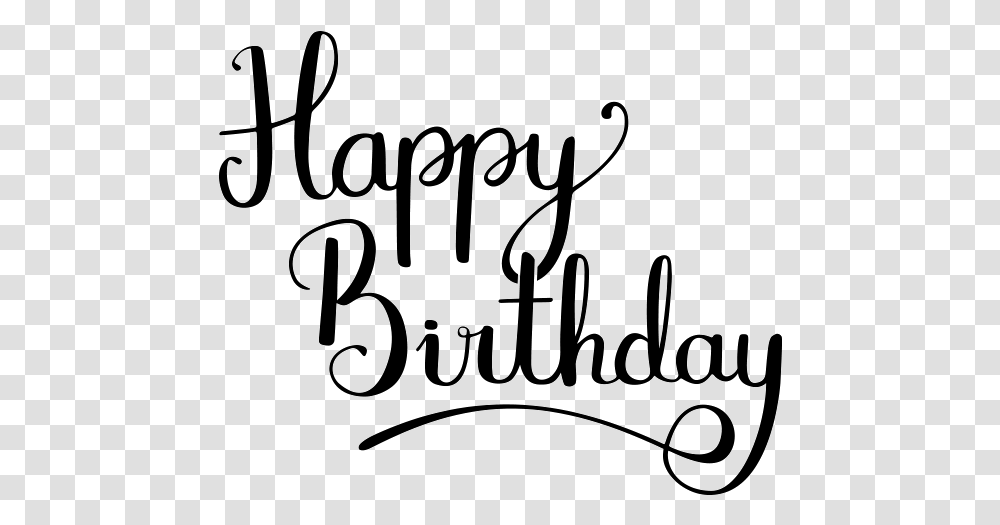 Fancy Happy Birthday Font, Handwriting, Calligraphy, Alphabet Transparent Png