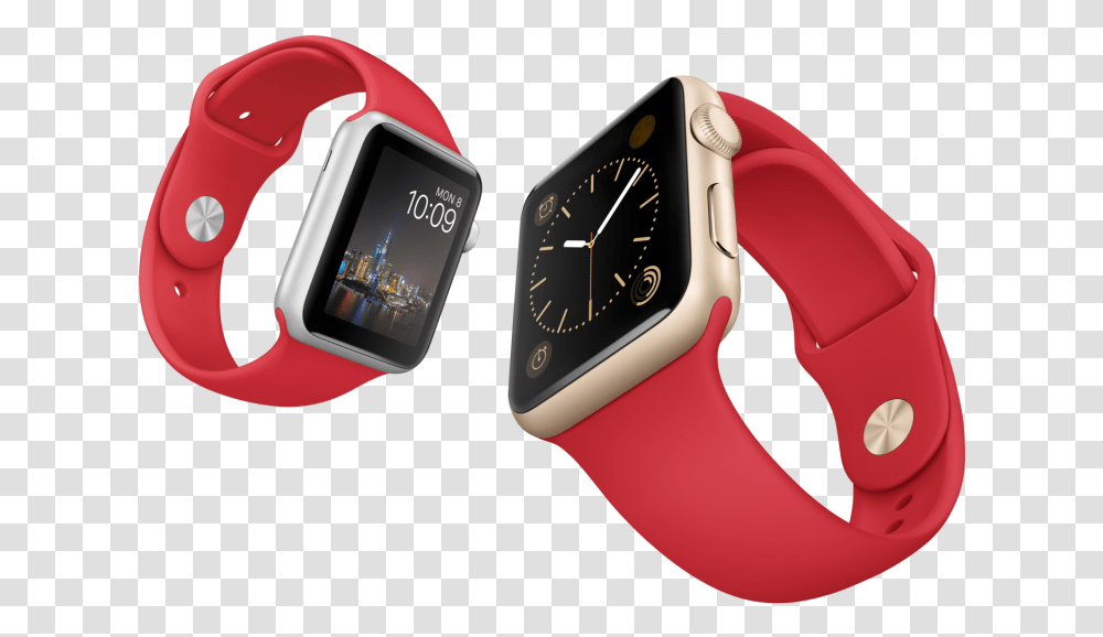 Fancy Items Images Gold Apple Watch With Red Band, Wristwatch, Mouse, Hardware, Computer Transparent Png