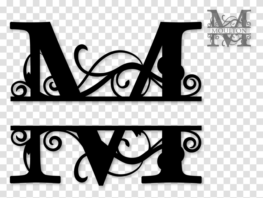 Fancy Line Design Split Monogram Font O, Gray, World Of Warcraft Transparent Png