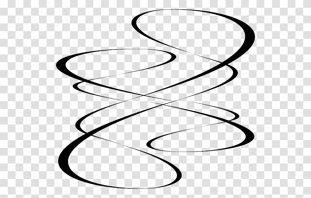Fancy Lines Clip Art, Number, Spiral Transparent Png