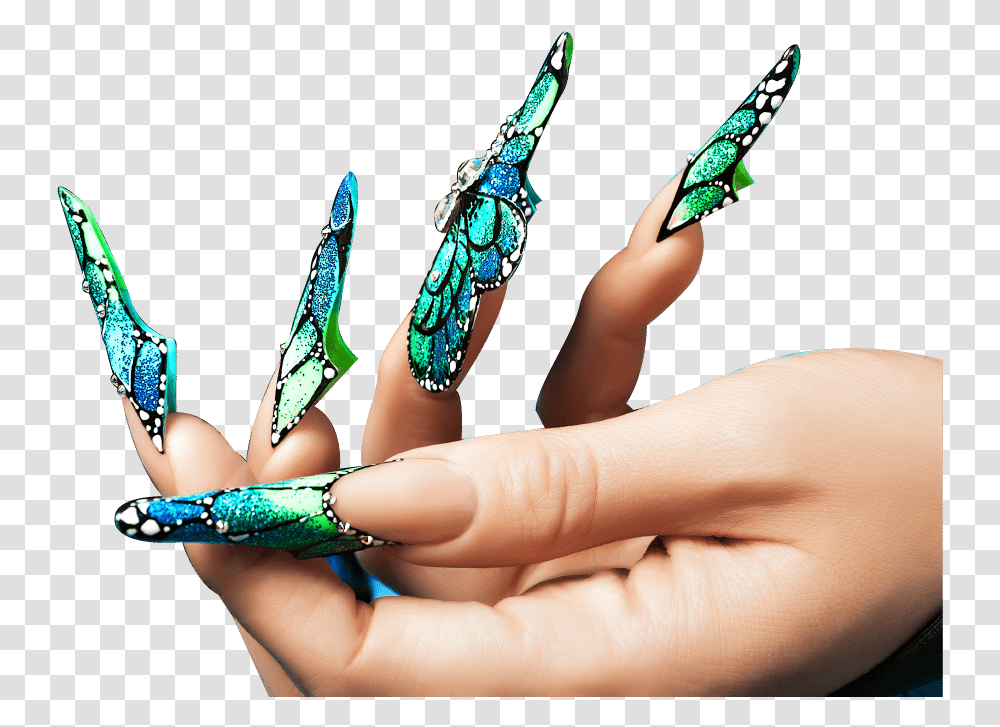Fancy Manicure, Person, Finger, Hand, Nail Transparent Png