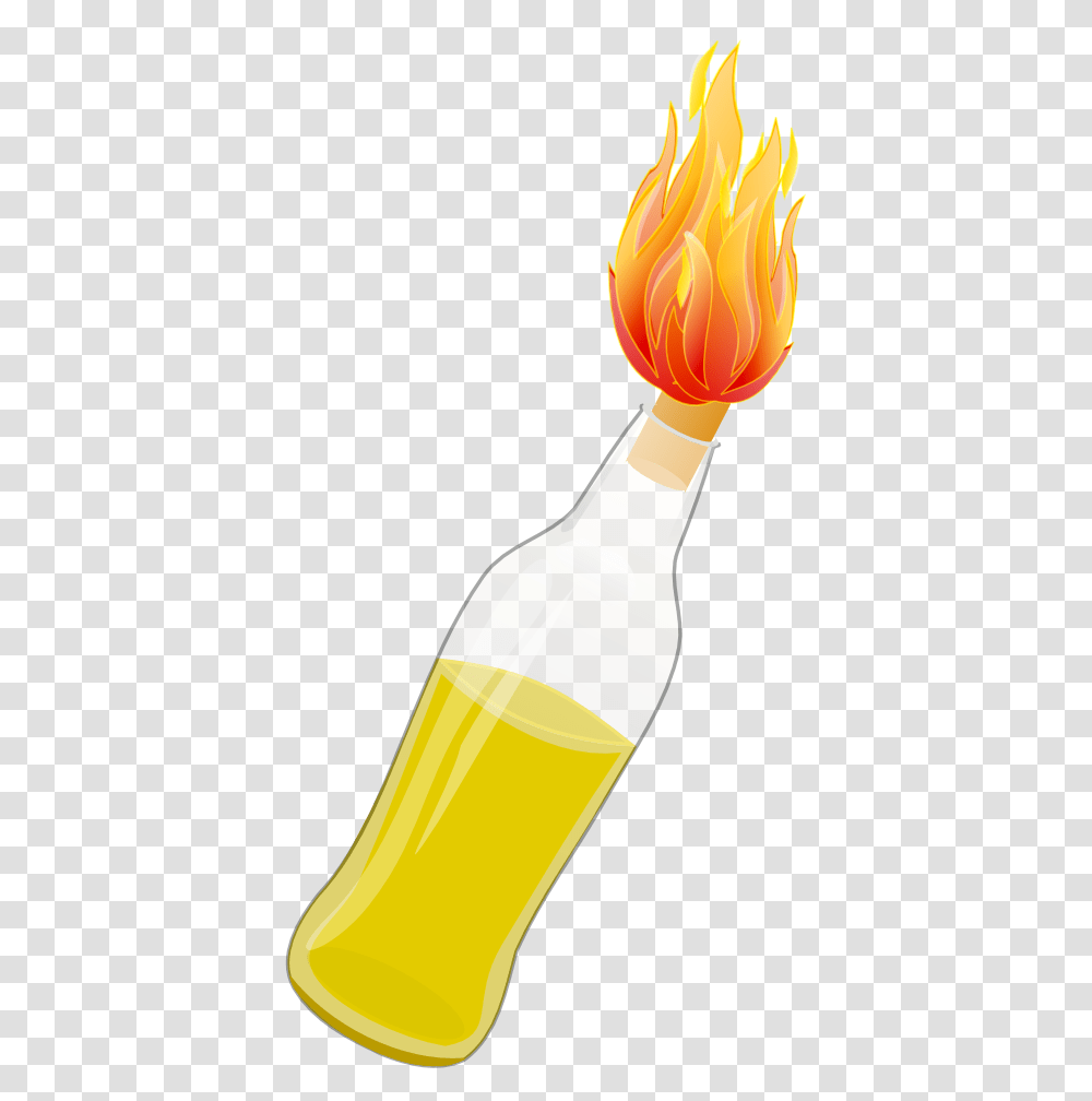 Fancy Molotov Petrol Bomb, Bottle, Beverage, Drink, Alcohol Transparent Png