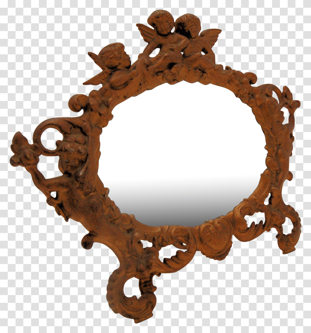 Fancy Oval Frame, Cross, Rust, Hole Transparent Png