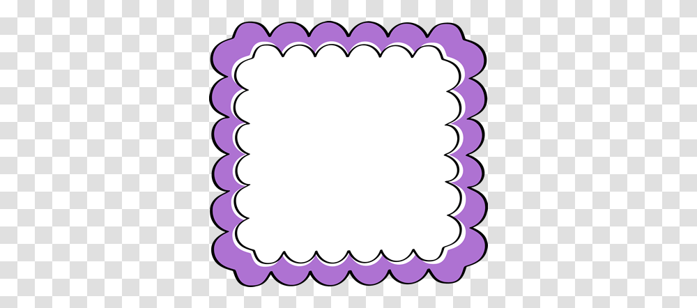 Fancy Scalloped Border Clipart Purple Scalloped Frame Free Clip, Pattern, Rug, Oval Transparent Png