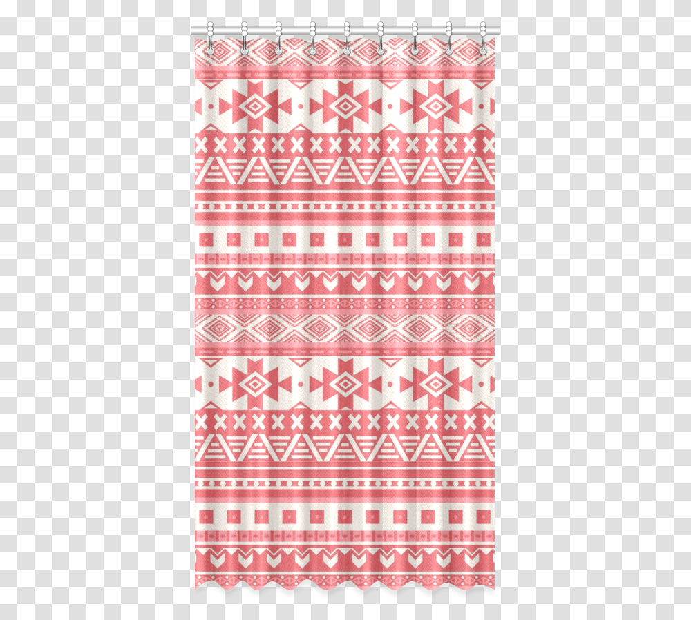 Fancy Tribal Border Pattern 08 Red Window Curtain Beach Towel, Home Decor, Rug, Tablecloth, Shower Curtain Transparent Png