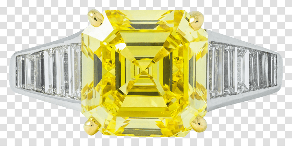 Fancy Vivid Yellow Diamond And Solid, Jewelry, Accessories, Accessory, Gemstone Transparent Png