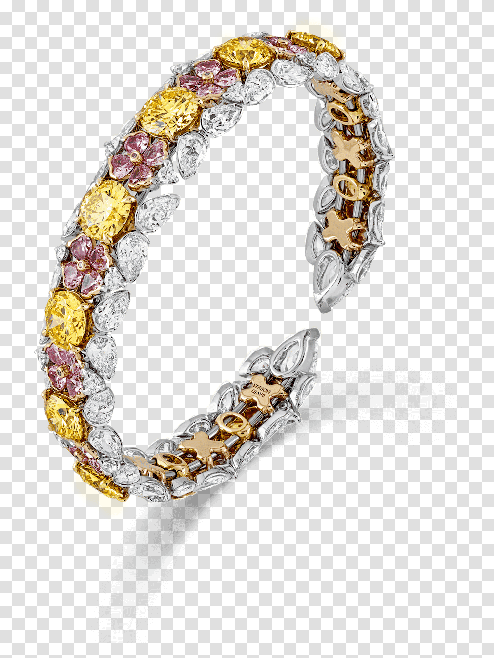 Fancy Yellow And Pink Diamond Bangle Diamond, Jewelry, Accessories, Accessory, Gemstone Transparent Png