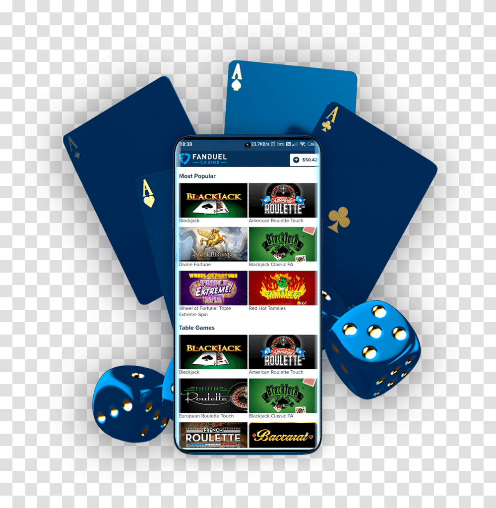 Fanduel Casino For Android Playing Card, Mobile Phone, Electronics, Cell Phone, Computer Transparent Png