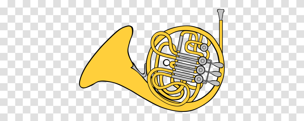Fanfare Trumpet Music Horn, French Horn, Brass Section, Musical Instrument Transparent Png