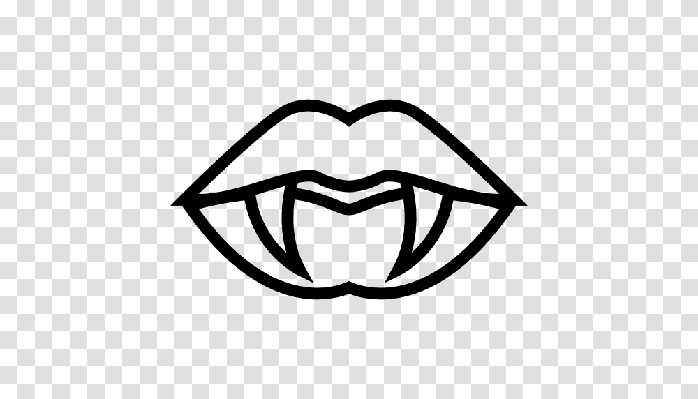 Fangs Icon, Stencil, Heart, Mask, Label Transparent Png