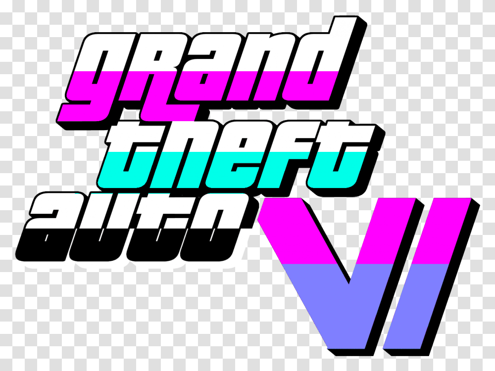 Fanmade Gta 6 Logo I Made Heavily Inspired By Stuff Like Gta Vi Logo Fanmade, Text, Purple, Flyer, Poster Transparent Png