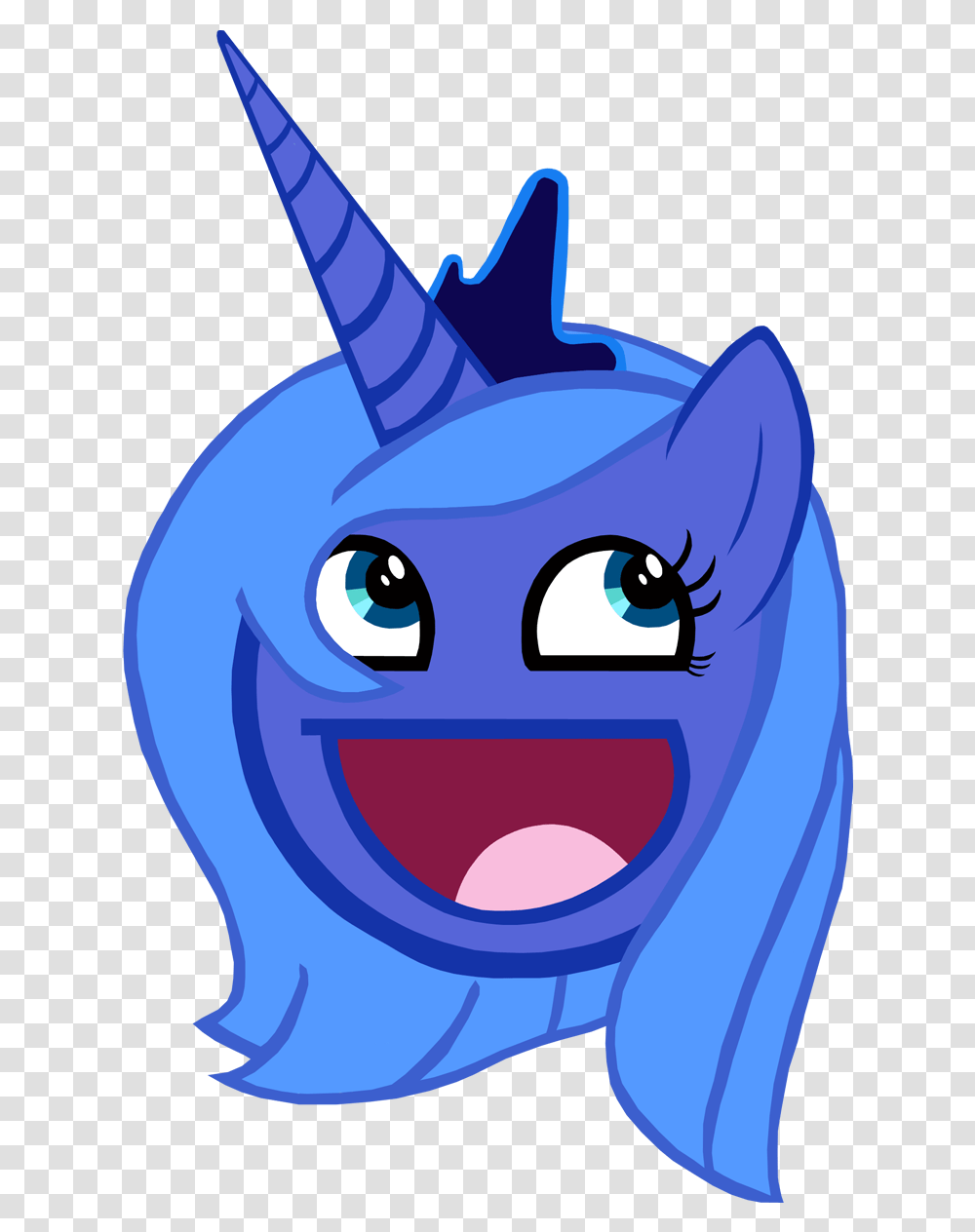 Fanmade Princess Luna Awesome Face By Wakabalasha Clipart Princess Luna Awesome Face, Pet, Animal, Mammal Transparent Png