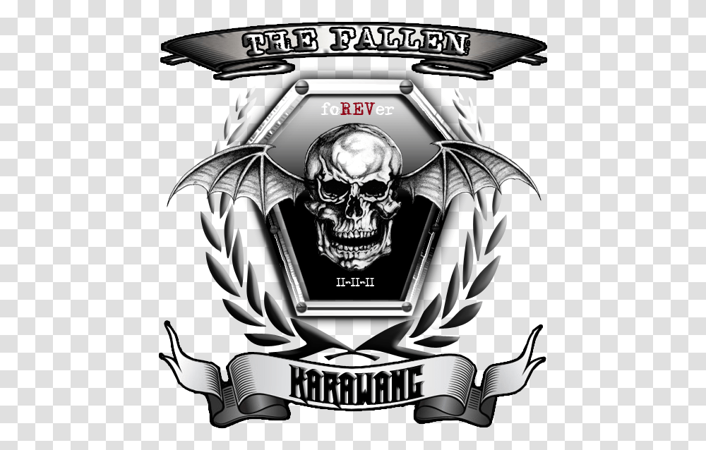 Fans Karawang Shirt Avenged Sevenfold Avenged Sevenfold Death Bat, Symbol, Emblem, Helmet, Clothing Transparent Png