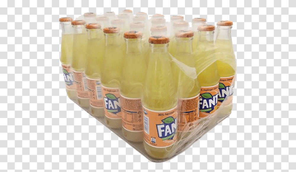 Fanta Bottles 24 X 25cl Glass Bottle, Beverage, Drink, Soda, Lemonade Transparent Png