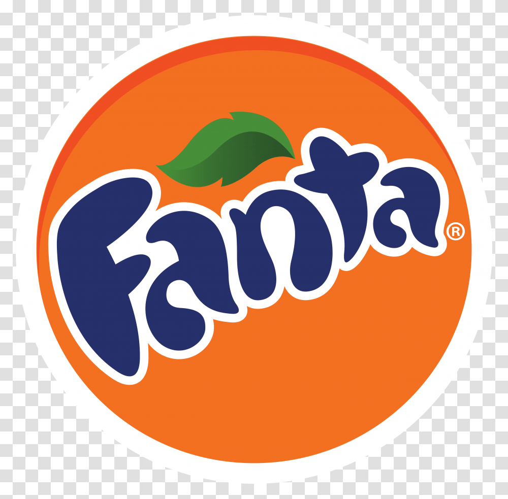 Fanta Drinks Logo Carbonated Soft Coca Cola Company, Label, Text, Hand, Symbol Transparent Png