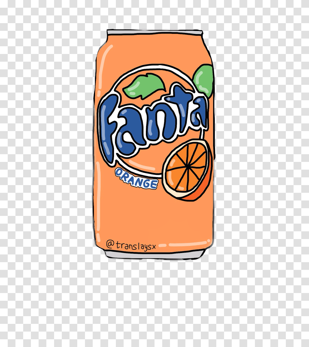 Fanta Soda Orangeaesthetic Orange Cute Freetoedit Fanta Sticker, Tin, Food, Can, Sweets Transparent Png