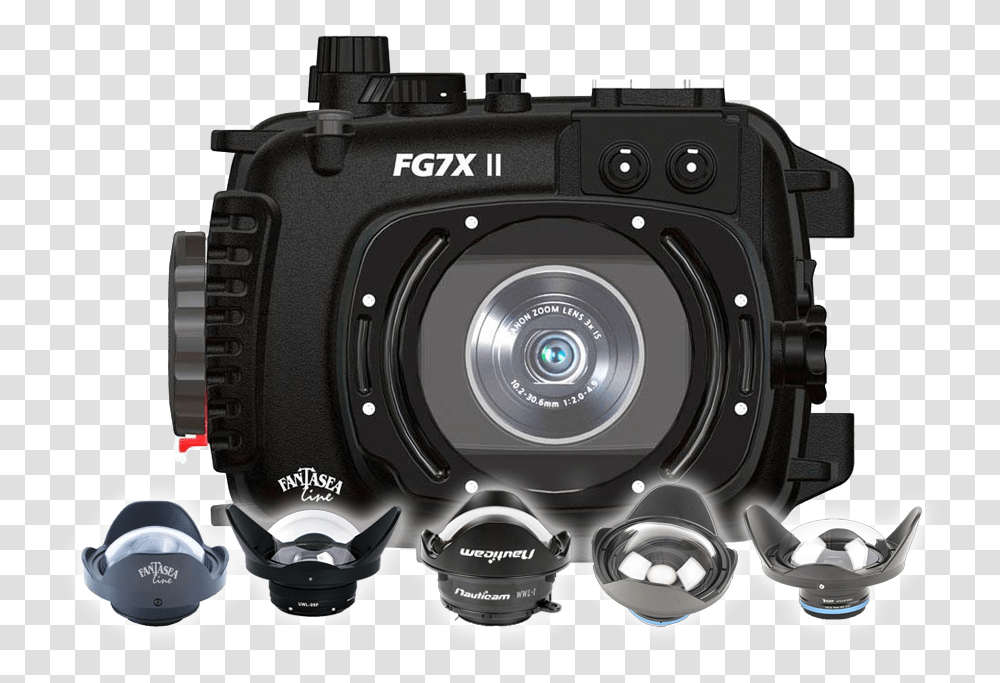 Fantasea Canon G7x Mark Ii Wet Wide Angle Lens Test Camera G7x Mark, Electronics, Digital Camera, Camera Lens Transparent Png