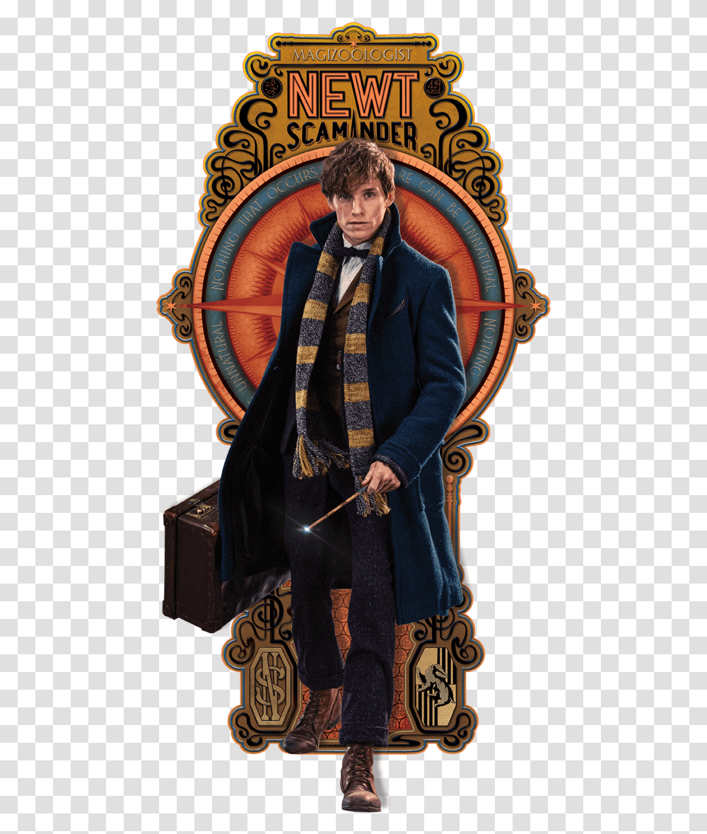 Fantastic Beasts And Where To Find Them Art, Person, Overcoat, Shoe Transparent Png