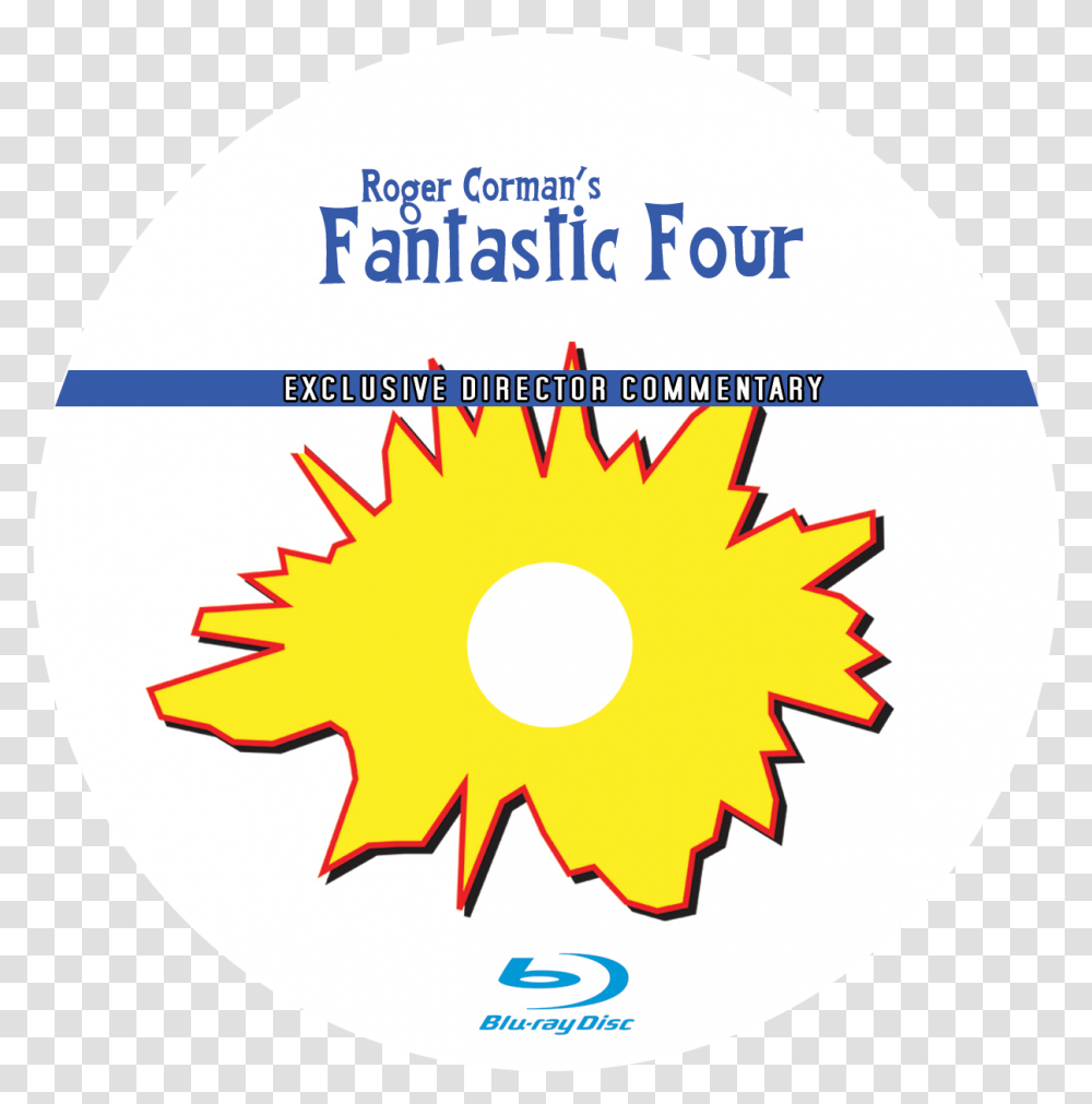 Fantastic Four Blu Ray 1994 Commentary Edition Circle, Label, Text, Logo, Symbol Transparent Png