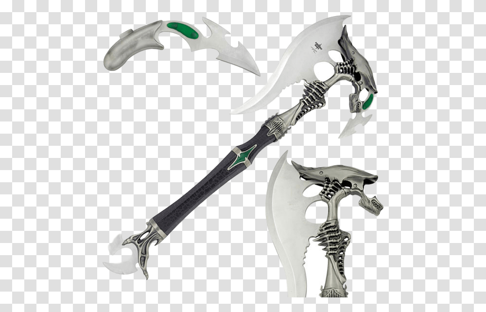 Fantasy Alien Battle Axe With Mini Dagger Alien Battle Axe, Tool, Bronze, Weapon, Weaponry Transparent Png