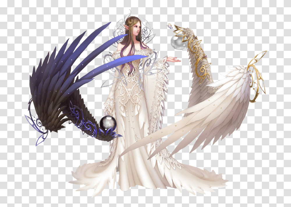 Fantasy Angel Clipart, Bird, Animal, Figurine, Person Transparent Png