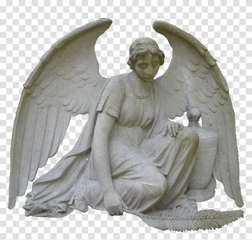 Fantasy Angel Download Image Angel Statue Background, Sculpture, Art, Archangel, Figurine Transparent Png