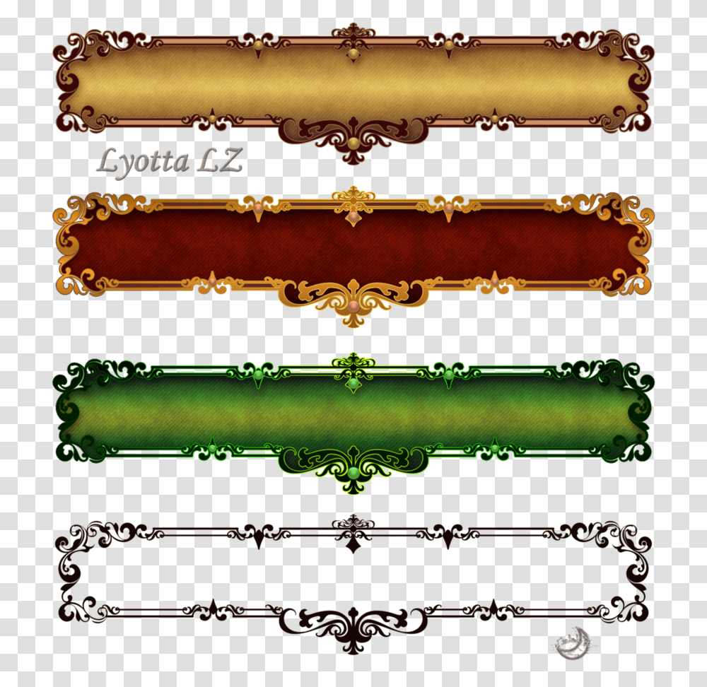 Fantasy Border, Musical Instrument, Weapon, Weaponry, Scroll Transparent Png