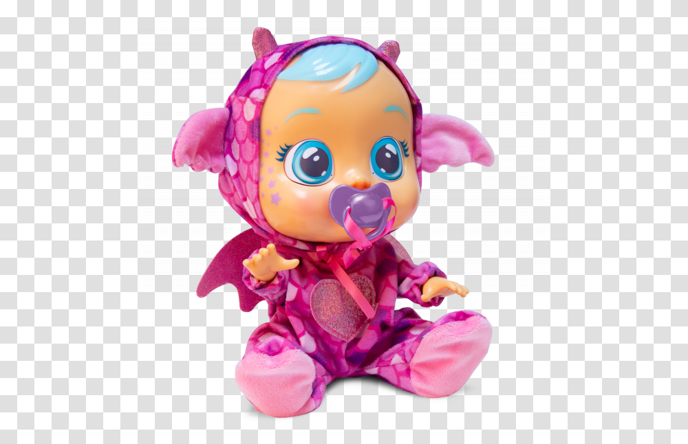 Fantasy Bruny Imc Toys Cry Babies Bruny Dragon, Doll, Figurine, Person, Human Transparent Png