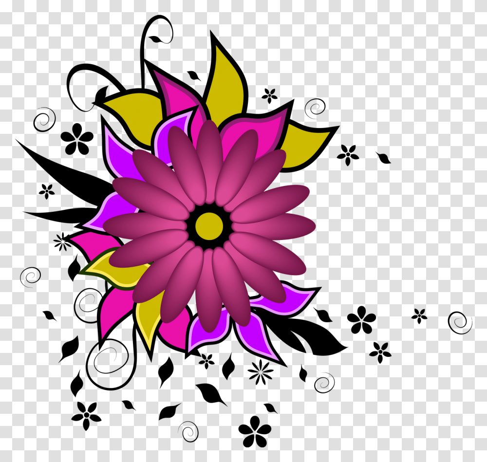 Fantasy Flower 3 My Blog Flower Text, Plant, Blossom, Dahlia, Daisy Transparent Png