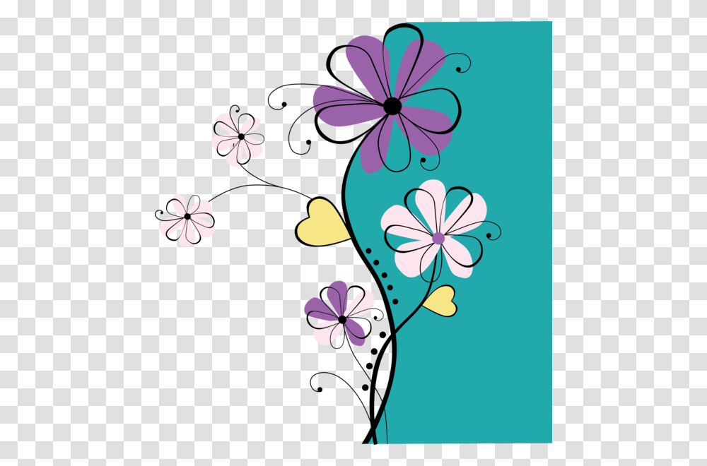 Fantasy Flowers 5 Paint By Number Mural Graphic Flower Mural Design, Plant, Floral Design Transparent Png