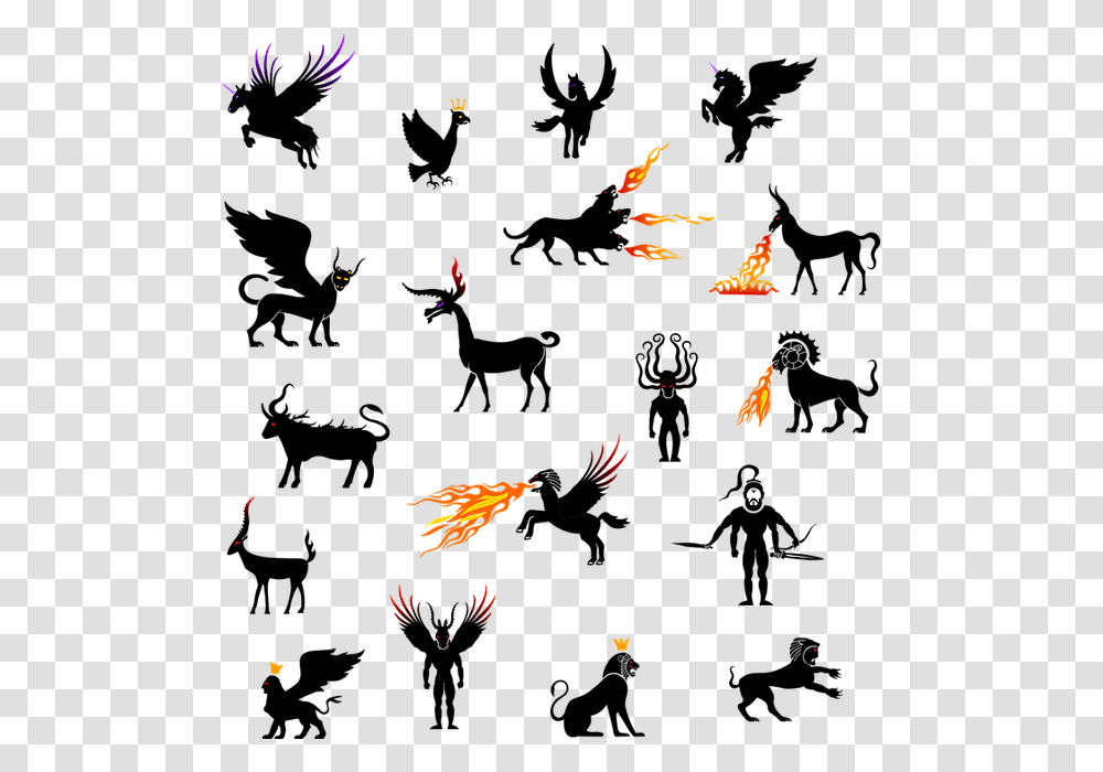 Fantasy Mythical Myth Mystical Mythical Creatures Dogs, Leaf, Plant, Fish, Animal Transparent Png