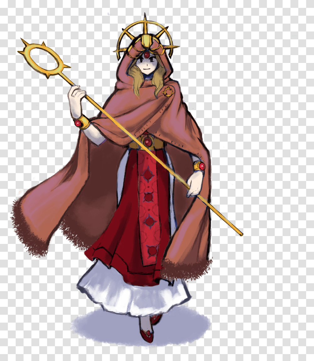 Fantasy Priest Fantasy Download Cleric Anime Fantasy Priest, Person, Human, Weapon, Weaponry Transparent Png