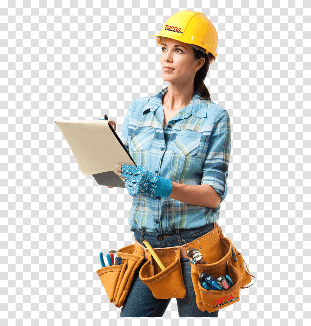 Faq Image Construction Worker Woman, Person, Helmet, Hardhat Transparent Png