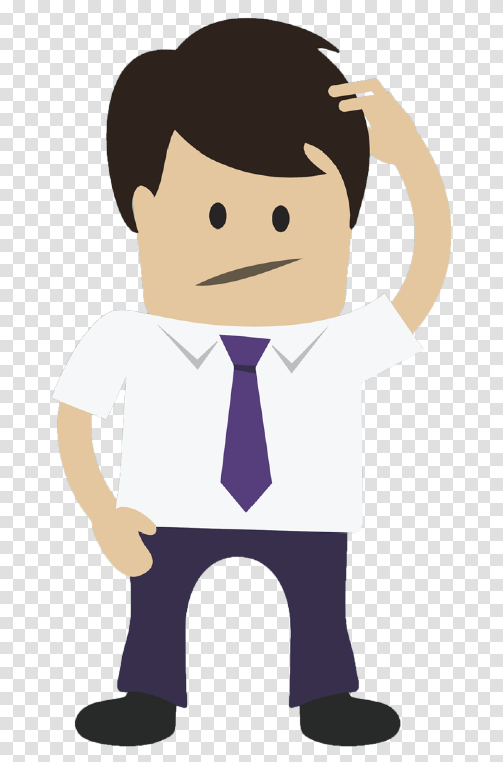Faq Little Man Faq Little Man Confused Person Animation, Human, Tie, Accessories, Accessory Transparent Png