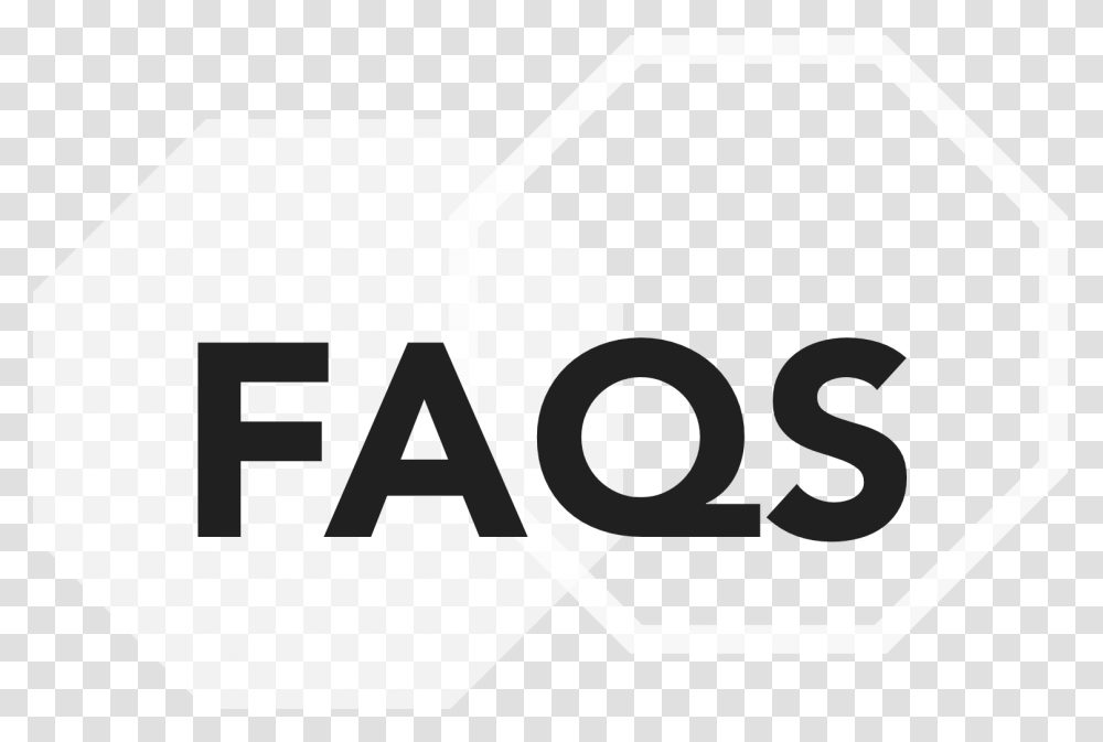 Faqs Text Inside Of Octagon Graphics, Label, Alphabet, Luggage Transparent Png