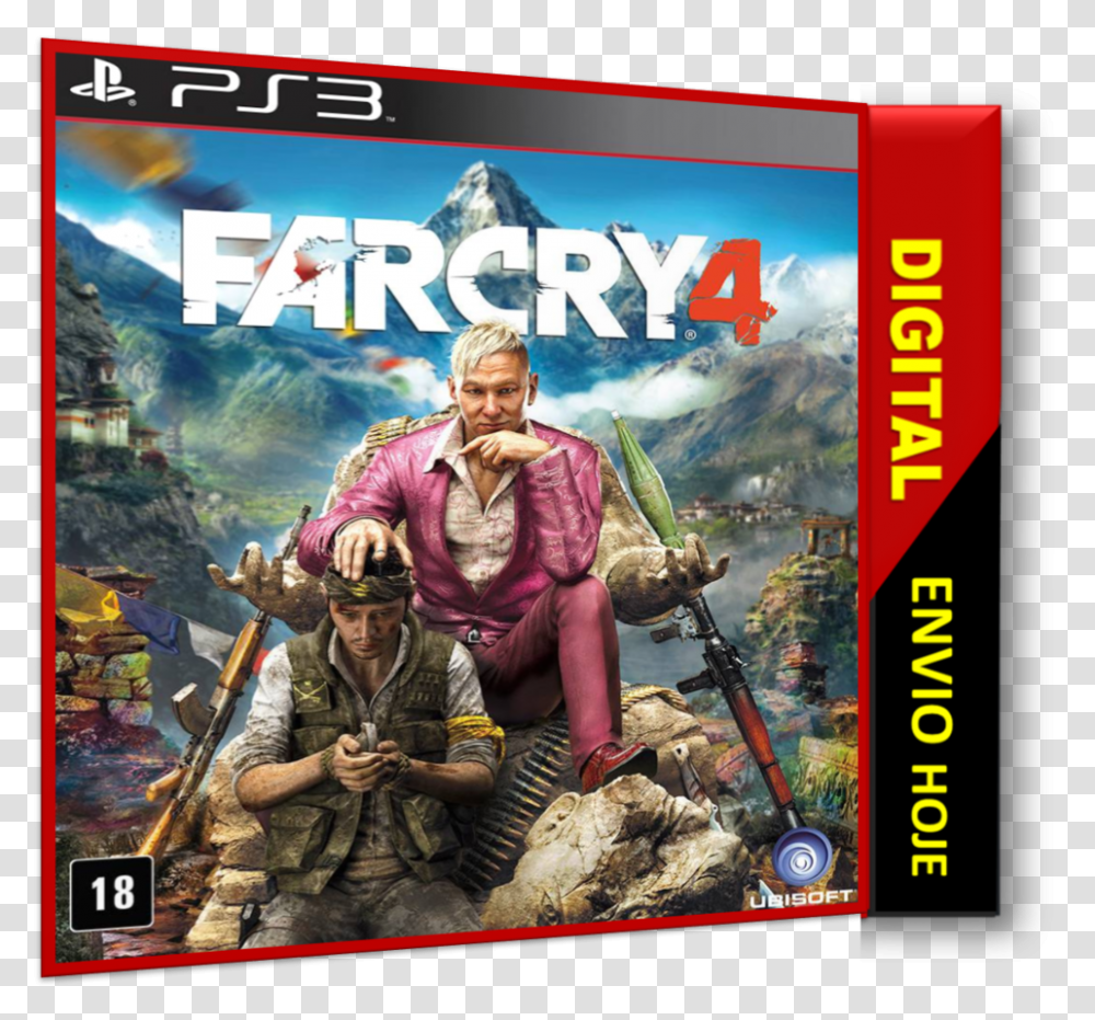 Far Cry 4 Ps3 Far Cry, Person, Poster, Advertisement, Dvd Transparent Png